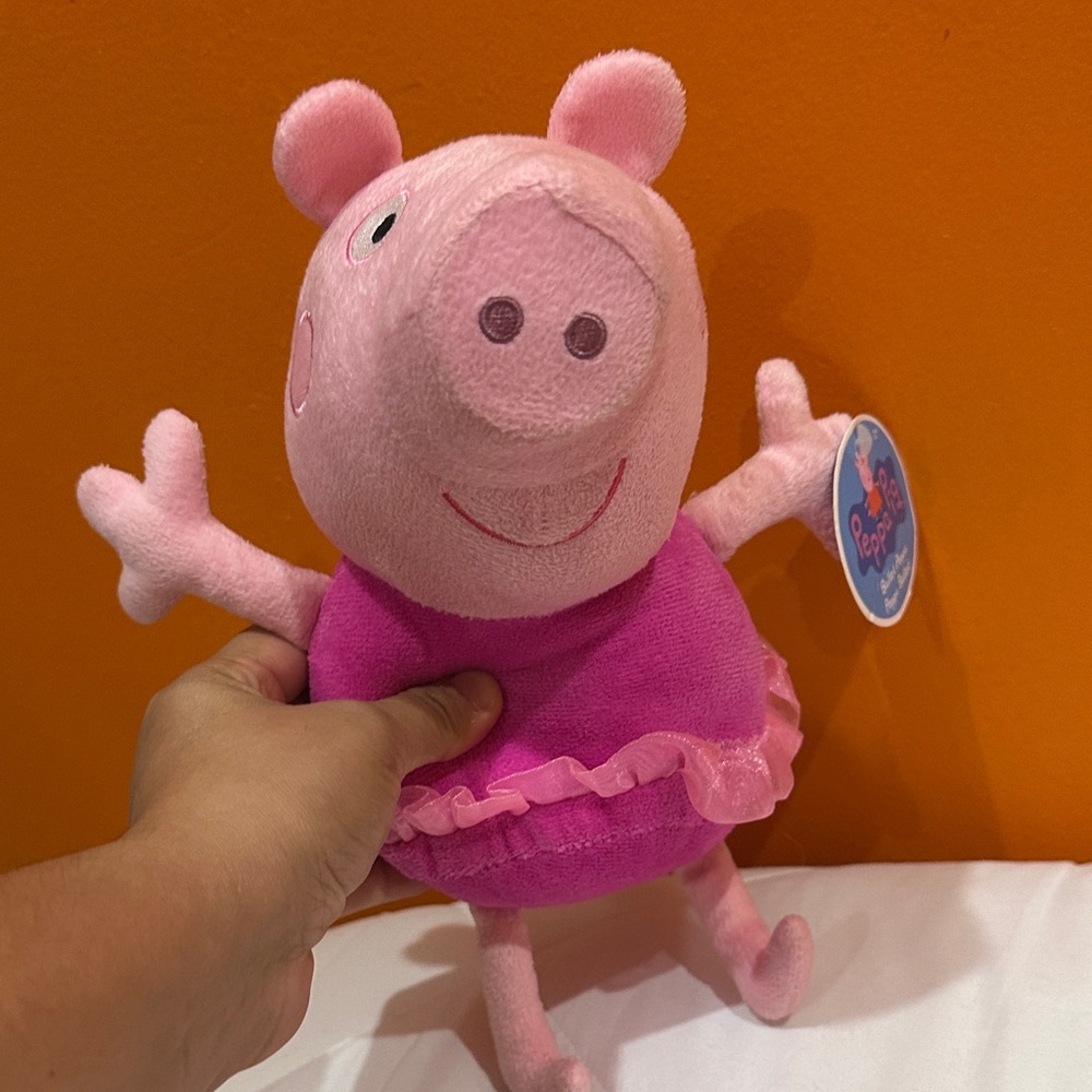 NEW Peppa Pig Pink and Purple Stuffed Animal - Picture 3 of 5